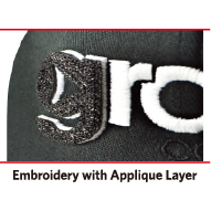 Embroidery with Applique Layer