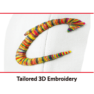 Tailored 3D Embroidery