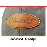 Embossed PU Badge