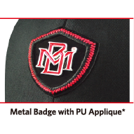 Metal Badge with PU Applique